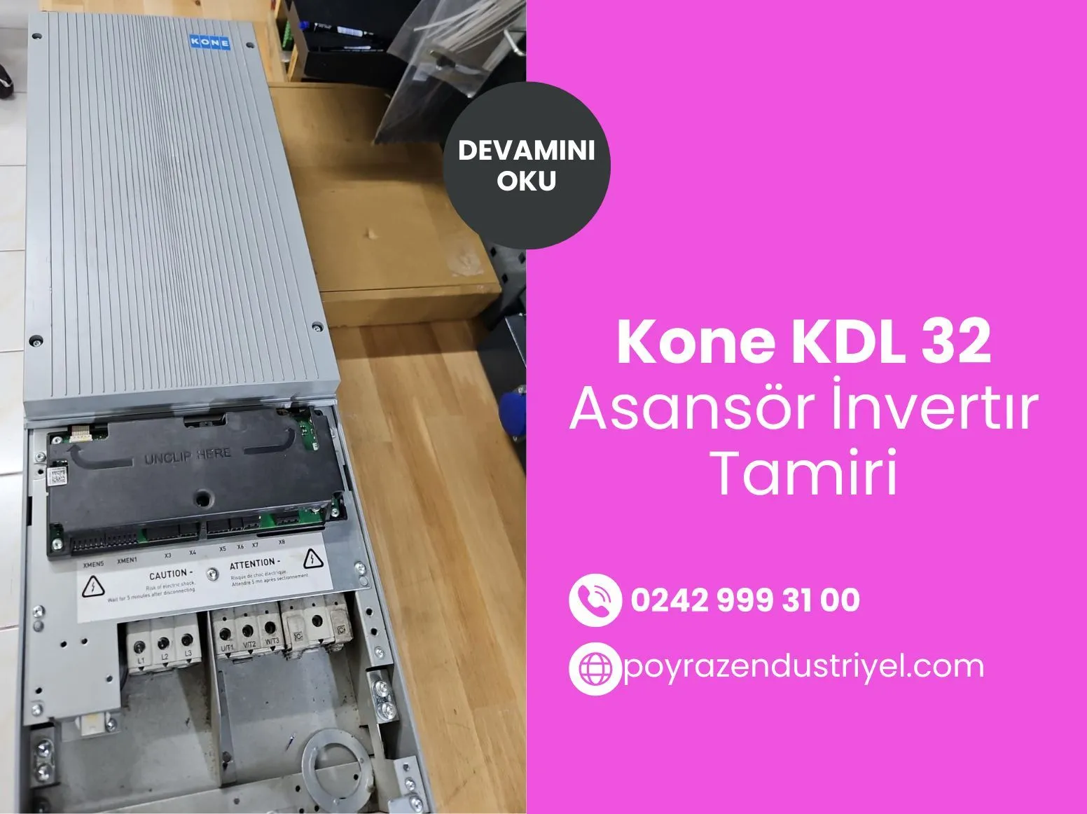 Kone Kdl 32 Asansör İnvertır Tamiri